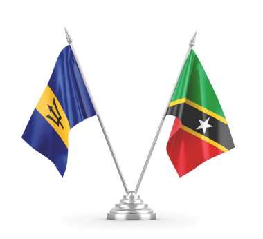 Saint Kitts, Nevis ve Barbados bayrakları izole edildi.