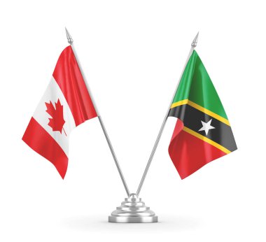 Saint Kitts, Nevis ve Kanada bayrakları izole edildi