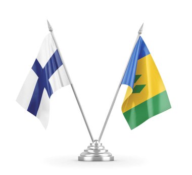 Saint Vincent, Grenadinler ve Finlandiya bayrakları izole edildi