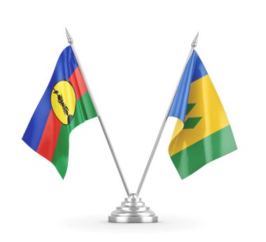 Saint Vincent ve Grenadinler ve Yeni Kaledonya bayrakları izole edildi