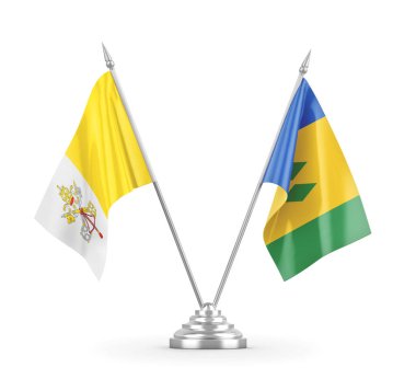 Saint Vincent, Grenadinler ve Vatikan bayrakları izole edildi.