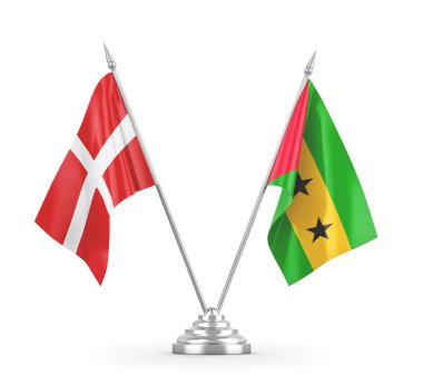 Sao Tome, Principe ve Danimarka bayrakları
