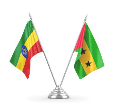 Sao Tome, Principe ve Etiyopya masa bayrakları