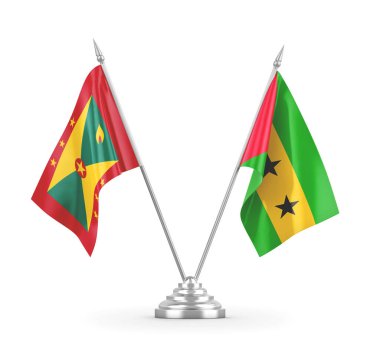 Sao Tome, Principe ve Grenada masa bayrakları