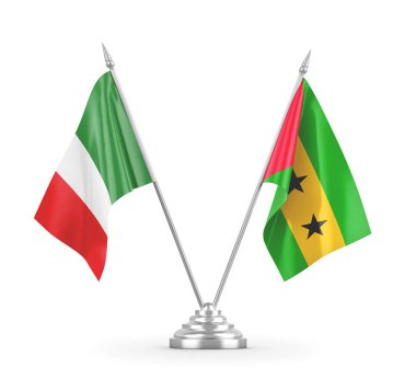 Sao Tome, Principe ve İtalya bayrakları