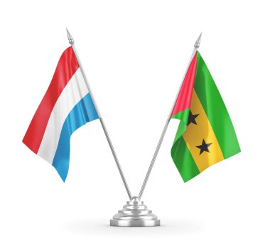 Sao Tome, Principe ve Lüksemburg masa bayrakları