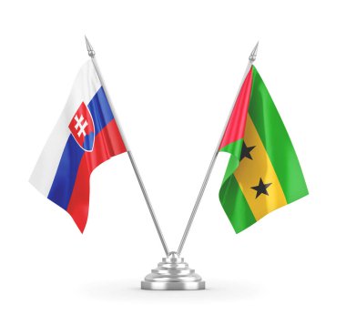 Sao Tome, Principe ve Slovakya masa bayrakları