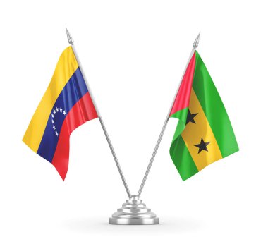 Sao Tome, Principe ve Venezuela masa bayrakları