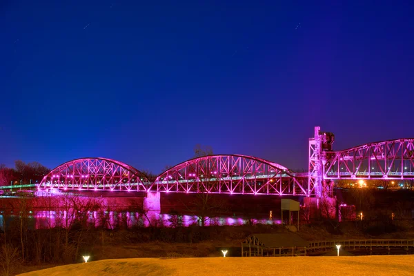 Puente de la biblioteca Clinton — Foto de Stock