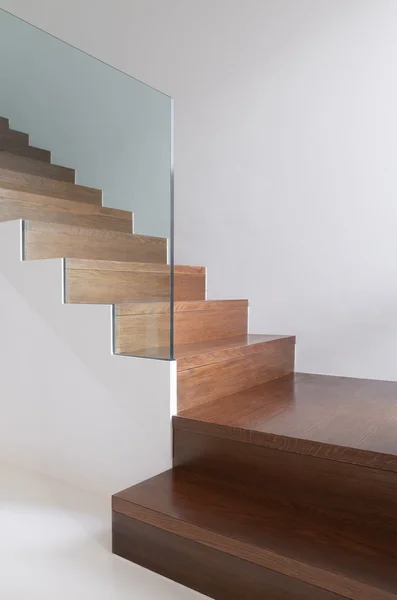 Wooden stairs Stock Image