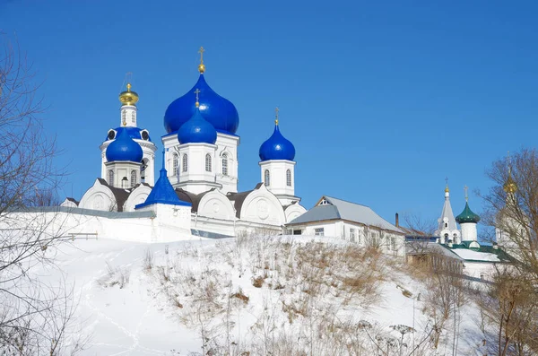 Russia,  Vladimir region, Bogolyubovo - March, 2021:  Holy Bogolyubsky Convent