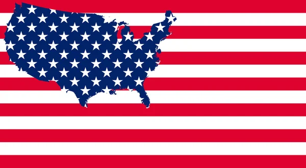 Estados Unidos EE.UU. bandera ilustración . — Foto de Stock