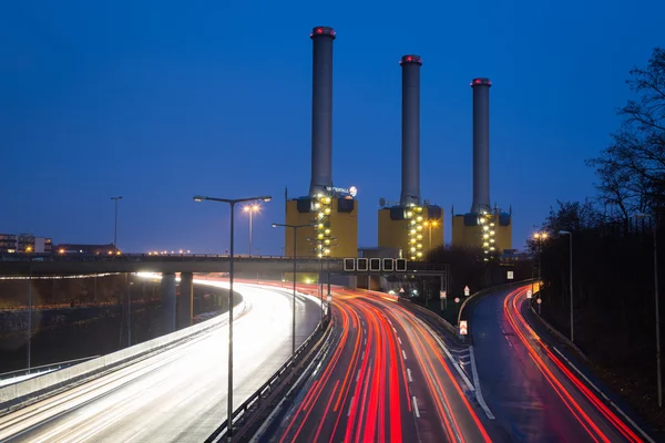 Das heizkraftwerk berlin-wilmersdorf am 05. januar 2014. (kraftwerk berlin wilmersdorf) lizenzfreie Stockfotos