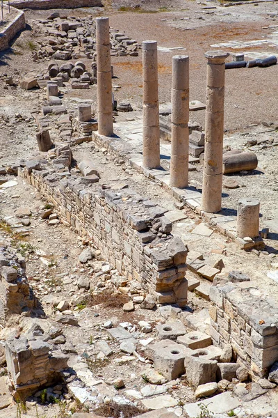 Starověké Ruiny Sloupy Limassolu Kypru Cestovní Ruch Cestování — Stock fotografie