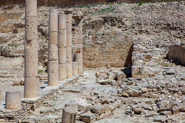 Αρχαία Ερείπια Κίονες Στη Λεμεσό Κύπρος Τουρισμός Ταξίδια — Φωτογραφία Αρχείου