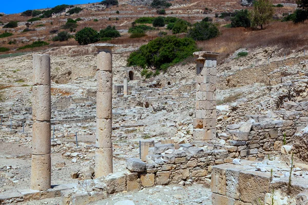 Ancient Ruins Columns Limassol Cyprus Tourism Travel — Stock Photo, Image