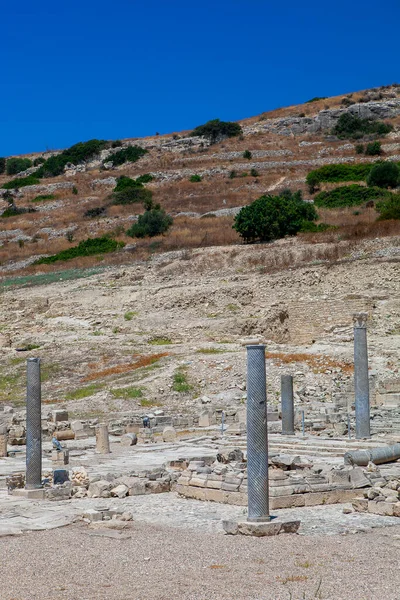 Ősi Romok Oszlopokkal Limassolban Cipruson Turizmus Utazás — Stock Fotó