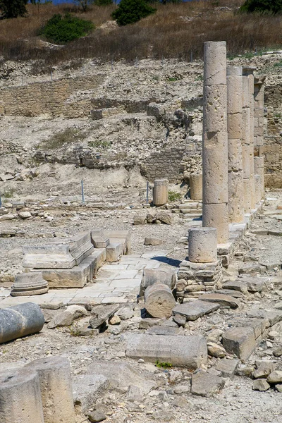 Forntida Ruiner Med Kolonner Limassol Cypern Turism Resor — Stockfoto
