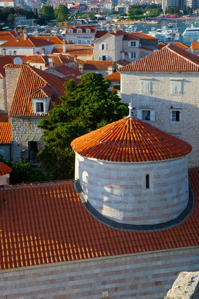 Pohled Staré Město Budva Černá Hora — Stock fotografie