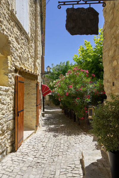 Street in Seguret Provence France