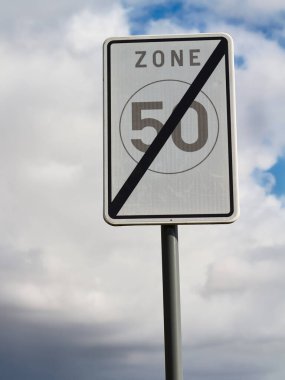 Hız limiti işareti saatte 50 km