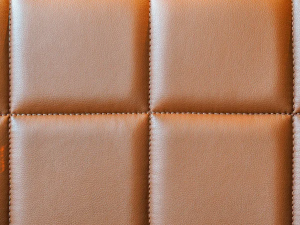 Ligero suave textura de cuero marrón cuadrado formado — Foto de Stock