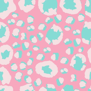 Zarif Çita Vahşi Yaşam Leopar İzi. Havalı Hayvan Derisi Modeli. Modern kumaş dokusu, Vahşi Kürk Tekrarı deseni. Leopar İzi Kusursuz Vektör Tasarımı. Çita Tekstil Arkaplanı.