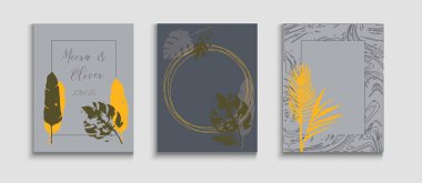 Soyut Seçkin Vektör Sinek Kümesi. Geometrik Çerçeve Deseni. El Çizimi Moda Arkaplanı. Tie-Dye, Tropikal Yaprak Sancakları. Oriental Style Davetiyesi. Yumuşak Zeytin Davetiyeyi Bırakıyor.