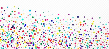 Gökkuşağı Konfeti Festivalsel Vektör Duvar Kağıdı. Basit Garland Karnavalı. Düşen Parlak Sequins Çerçevesi. Noel, Yeni Yıl, Doğum günü Sihirli Madalyası. Gökkuşağı Konfeti Düşüyor. Tatil Kutlaması