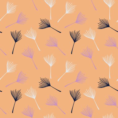 Hipster Tropikal Vektör Kusursuz Düzen. Tüylü Karahindiba Canavarı Muz Tropikal Kusursuz Şekil Yapıyor. Güzel Erkek Gömlekli Kadın Elbisesi dokusu. Boyalı Çiçek Arkaplanı. Güzel Yaz Moda.