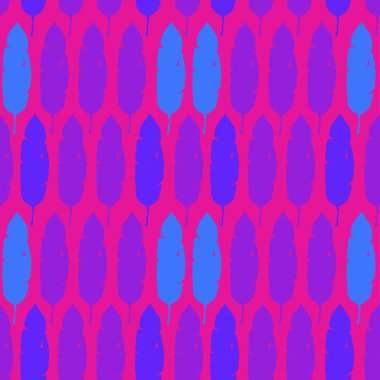 Modern Tropikal Vektör Kusursuz Düzen. Doodle Çiçek Geçmişi. Muz Yaprakları Tüylü Canavar Karahindiba Tropikal Kusursuz Desen. Zarif Erkek Gömlekli Kadın Elbisesi dokusu. Serin Yaz Moda.