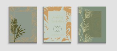 Soyut Vintage Vektör Sancakları Ayarlandı. Minimal Zeytin Yaprakları Dergisi Tasarımı. Oriental Style Davetiyesi. Geometrik çerçeve dokusu. El Çizimi Hippi Geçmişi. Tie-Dye, Tropikal Yaprak Posterleri.