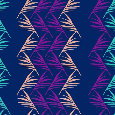 Süper Tropikal Vektör Kusursuz Düzen. Boyalı Çiçek Arkaplanı. Güzel yaz kumaşları. Tüylü Karahindiba Canavarı Muz Tropikal Kusursuz Şekil Yapıyor. Zarif Erkek Gömlekli Kadın Elbisesi.