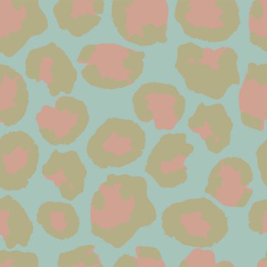 Leopar İzi Kusursuz Vektör Tasarımı. Zarif Çita Ormanı Kusursuz Leopar İzi. Havalı Hayvan Derisi Modeli. Modern kumaş dokusu, Vahşi Kürk Tekrarı deseni. Çita Tekstil Arkaplanı.