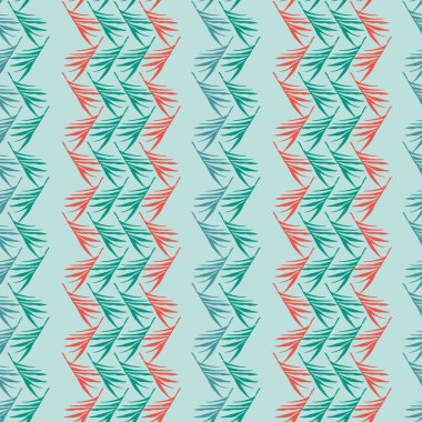 Hipster Tropikal Vektör Kusursuz Düzen. Karahindiba Muzu Yaprakları Tüylü Canavar Tropikal Kusursuz Desen. Boyalı Çiçek Arkaplanı. Cool Summer Fashion. Zarif Erkek Gömlekli Kadın Elbisesi.