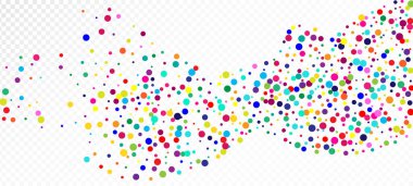 Gökkuşağı Konfeti Hippi Vektör Duvar Kağıdı. Düşen Parıltı Çemberi. Noel, Yeni Yıl, Doğum günü Parıltı Dekorasyonu. Bayram Kutlaması Gökkuşağı Konfeti Düşüşü. Karnaval Minimum Çelengi.