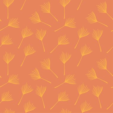 Süper Tropikal Vektör Kusursuz Düzen. Güzel Erkek Gömlekli Kadın Elbisesi dokusu. Muz Yaprakları Canavarımsı Karahindiba Tüylü Tropikal Kusursuz Desen. Güzel Yaz Tekstili. Çiz Çiçek Arkaplanı.