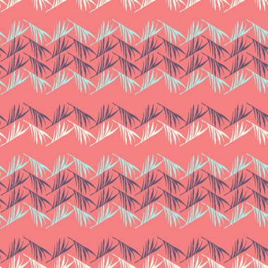 Hipster Tropikal Vektör Kusursuz Düzen. Güzel Erkek Gömlekli Kadın Elbisesi dokusu. Karahindiba Tüylü Canavar Muz Tropikal Kusursuz Şekil Yapıyor. Şık Yaz Tekstili. Doodle Çiçek Arkaplanı.