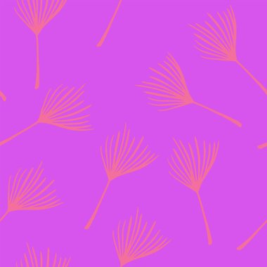 Süper Tropikal Vektör Kusursuz Düzen. Güzel yaz kumaşları. Monstera Feather Banana Yaprakları Karahindiba Tropikal Kusursuz Desen. Güzel Erkek Gömlekli Kadın Elbisesi dokusu. Boyalı Çiçek Arkaplanı.