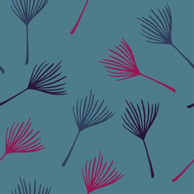 Modern Tropikal Vektör Kusursuz Düzen. Güzel yaz modası. Güzel Erkek Gömlekli Kadın Elbisesi dokusu. Boyalı Çiçek Arkaplanı. Canavar Karahindiba Tüylü Muz Tropikal Kusursuz Şekil Yapıyor.