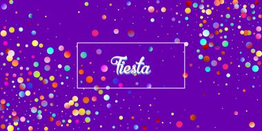 Karnaval Konfeti Patlama Vektör Arkaplanı. Renkli daireler, kabarcıklar, Bokeh dekorasyonu. Doğum günü, yeni yıl, noel partisi konfeti yağmuru. Düşen Renk Tinsel, Fiesta Kutlama Tasarımı.