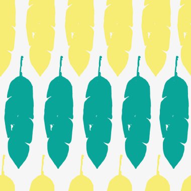 Modern Tropikal Vektör Kusursuz Düzen. Doodle Çiçek Geçmişi. Tüylü Muz Yaprakları Karahindiba Canavarı Tropikal Kusursuz Desen. Zarif Erkek Gömlekli Kadın Elbisesi dokusu. Güzel Yaz Moda.