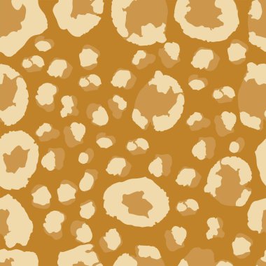 Leopar İzi Kusursuz Vektör Tasarımı. Zarif Çita Vahşi Yaşam Leopar İzi. Modern kumaş dokusu, Vahşi Kürk Tekrarı deseni. Zengin VIP Hayvan Derisi Modeli. Çita Tekstil Arkaplanı.