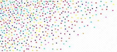 Gökkuşağı Konfeti Modern Vektör Duvar Kağıdı. Düşen Parlak Sequins Çerçevesi. Tatil kutlamaları, yeni yıl, doğum günü süsleri. Gökkuşağı Konfeti Düşüyor. Modern Çelenk Karnavalı.