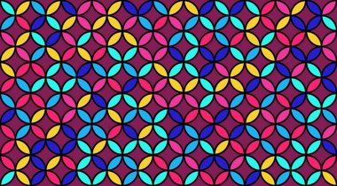 Yaşam Tohumu Kusursuz Vektör Deseni. Yoga, sağlık hizmeti, fitness takımı kumaş dokusu. Yaşam Çemberlerinin Geometrik Çiçeği. Kutsal Geometri Tasarımı. Klasik Moda Yazdırma. Kutsal Geometri Arındırması Yuvarlak