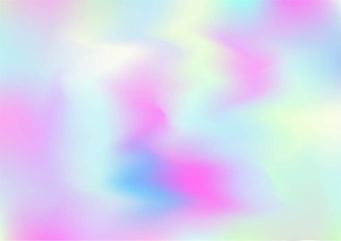 Hologram Moda Sancağı. Gökkuşağı Hologram Kapağı. Neon Paper Overlay, 80 'ler, 90' ların Müzik Arkaplanı Odaklanamayan Kız Foil Holo Teal. Pearlescent Holografik Rüya Glam Yatay Duvar Kağıdı