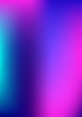Mor, Pembe, Turkuaz, Mavi Dereceli Parlak Vektör Arkaplanı. Periyodik Gradyan Örtüsü Odaklanmamış Canlı Kapak. Akışkan Neon Parlak Duvar Kağıdı. Dikey A4 Harfi Değişik Gradyan Örtüsü.