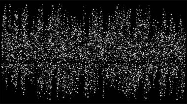 Altın, Gümüş VIP Uçan Yıldızlar Konfeti. Işıl ışıl Kış Bokeh. Rich Gold, Silver Glitter, Sparkles, Gradient Stars Confetti. Cazibeli Yeni Yıl Noel Dekorasyonu Vektör Arkaplanı.