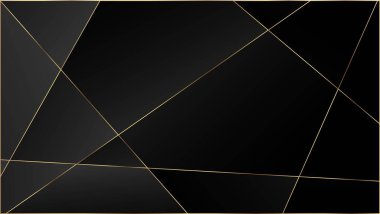 Siyah Lüks Çokgen Deseni. Zarif Koyu Platinyum Şık Şekiller Sınır Altın Çizgileri Üçgen Premium Sancak. Kristal Üçgen Siyah Lüks Duvar Kağıdı. Zengin VIP Gümüş Geometrik Kutlama Arkaplanı.