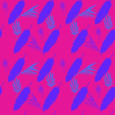 Süper Tropikal Vektör Kusursuz Düzen. Çiçek Özgeçmişi 'ni çiz. Monstera Banana Karahindiba Tüylü Tropikal Kusursuz Kalıp Yapıyor. Güzel Erkek Gömlekli Kadın Elbisesi dokusu. Güzel Yaz Moda.